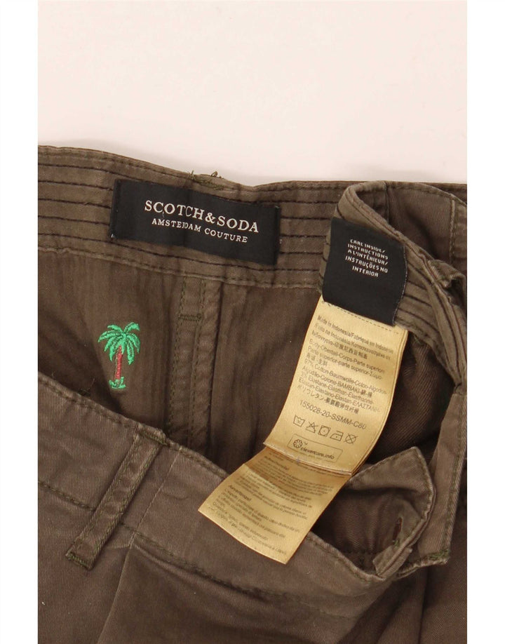 Męskie szorty cargo Scotch & Soda W34, duże, bawełniane w kolorze khaki