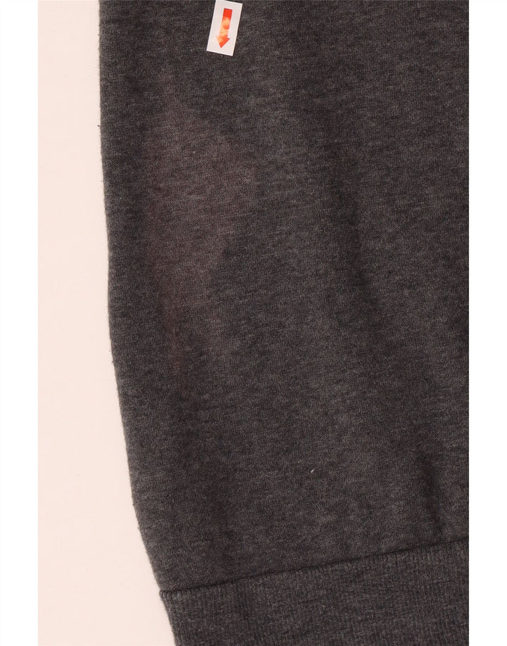 Bluza dziewczęca ADIDAS z grafiką, 11-12 lat, szara bawełna