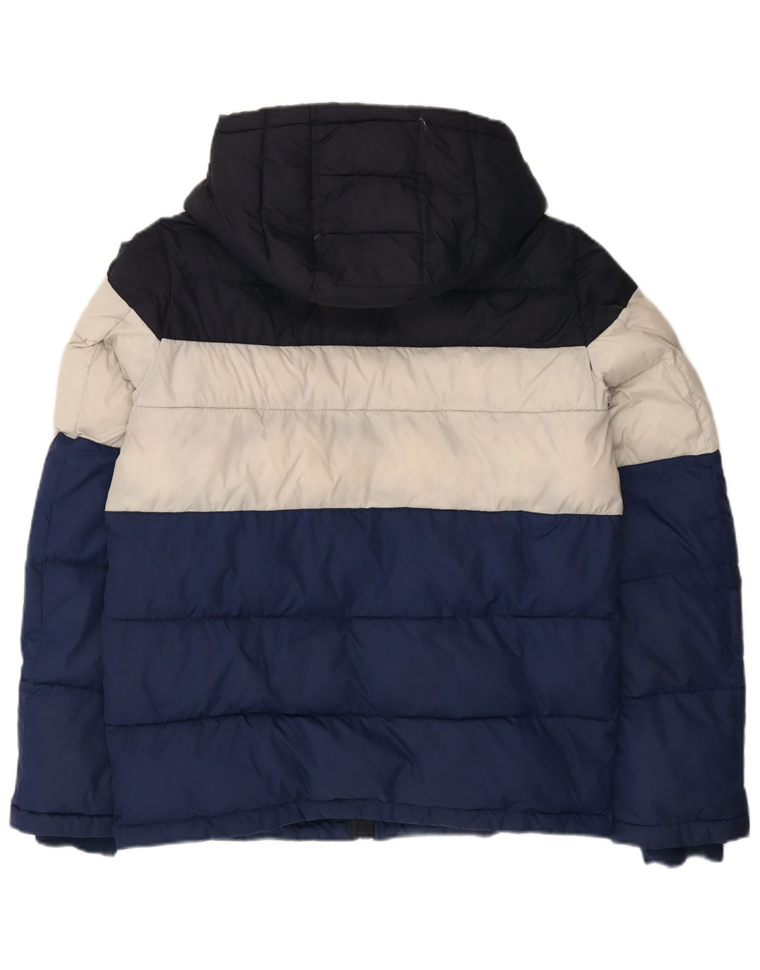 Męska ocieplana kurtka z kapturem Tommy Hilfiger UK 36, mały, wielokolorowy nylon