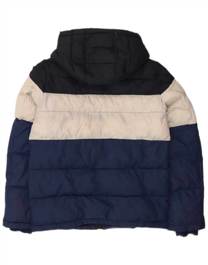 Męska ocieplana kurtka z kapturem Tommy Hilfiger UK 36, mały, wielokolorowy nylon