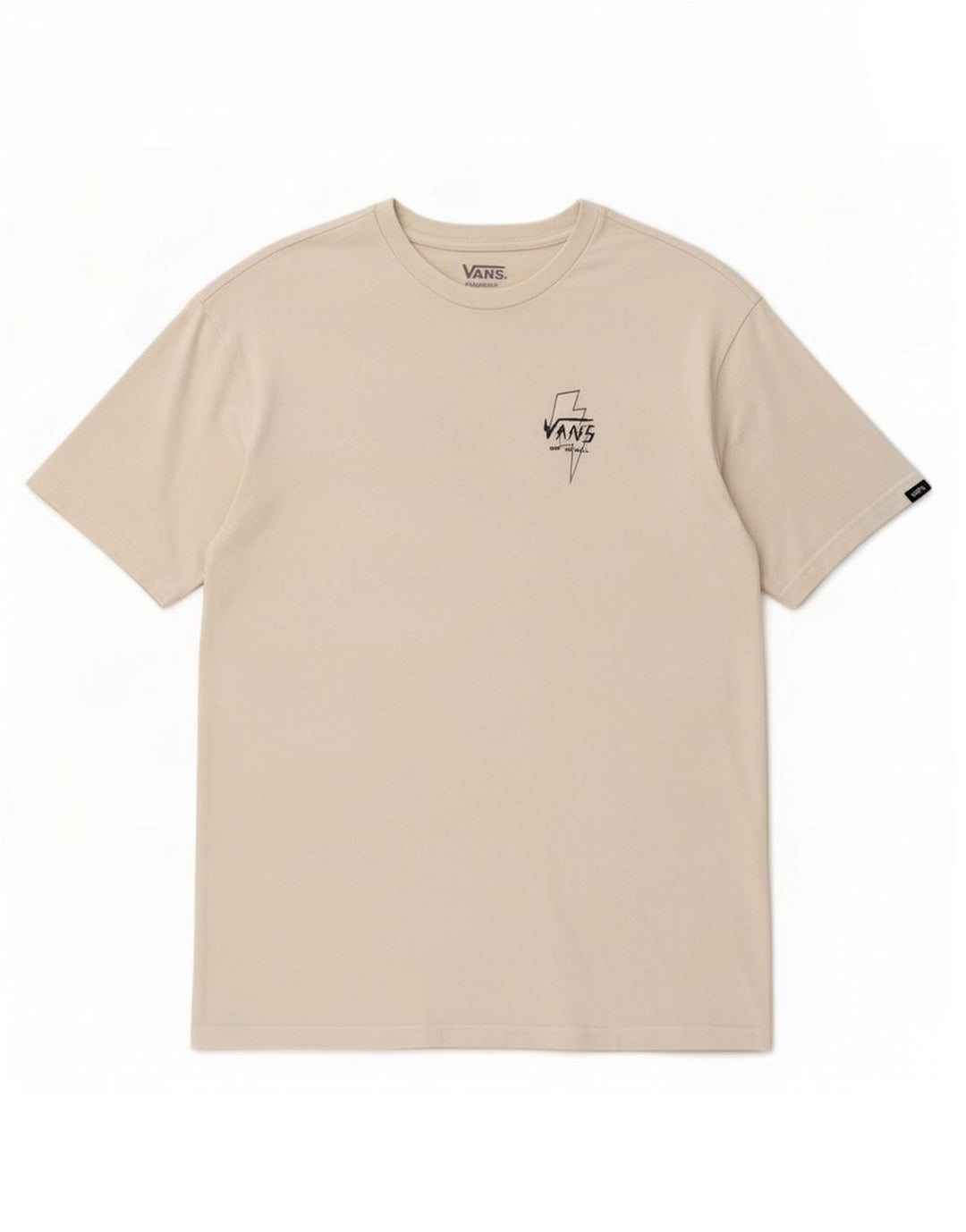 Męski T-shirt Vans o klasycznym kroju z grafiką, średniej wielkości, biały, bawełniany