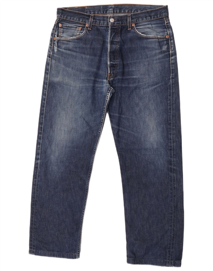 Męskie proste dżinsy Levi's W34 L28 Niebieskie