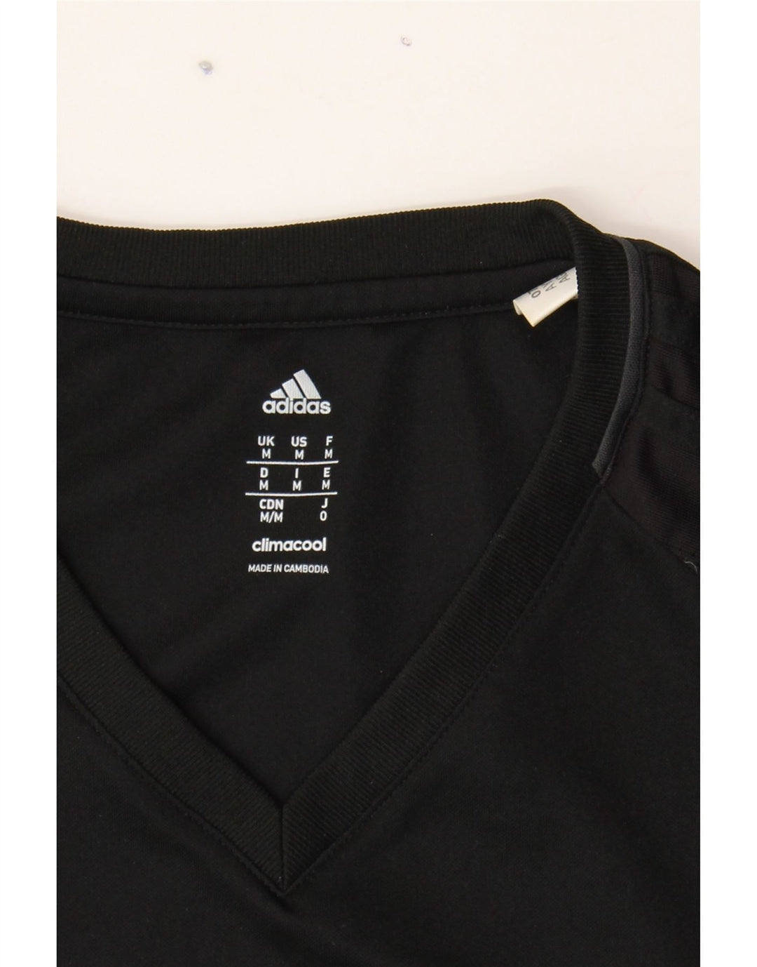 ADIDAS Mens Climacool T-Shirt Top Medium Black Polyester Sports Vintage Adidas and Second-Hand Adidas from Messina Hembry 