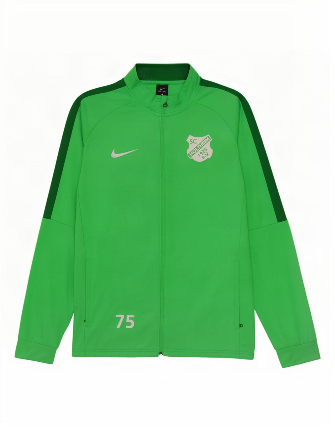 Męska kurtka dresowa Nike Dri Fit Graphic, duża, zielona, z blokami kolorów