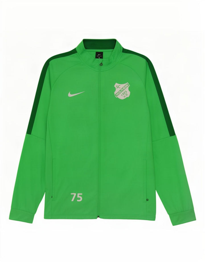 Męska kurtka dresowa Nike Dri Fit Graphic, duża, zielona, z blokami kolorów