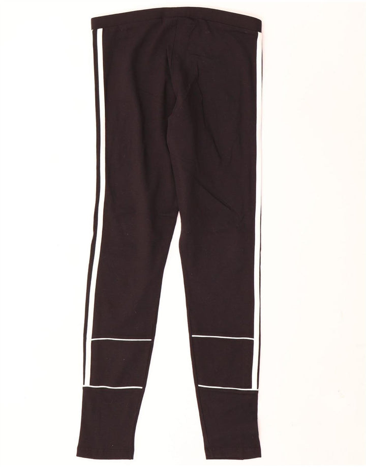 Legginsy damskie Adidas UK 12, średnie, czarne, bawełniane
