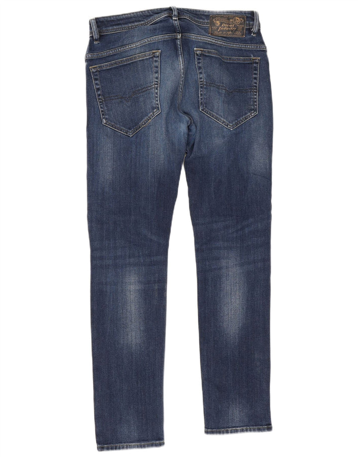 DIESEL Męskie Thavar Slim Jeans W31 L29 Niebieskie bawełniane