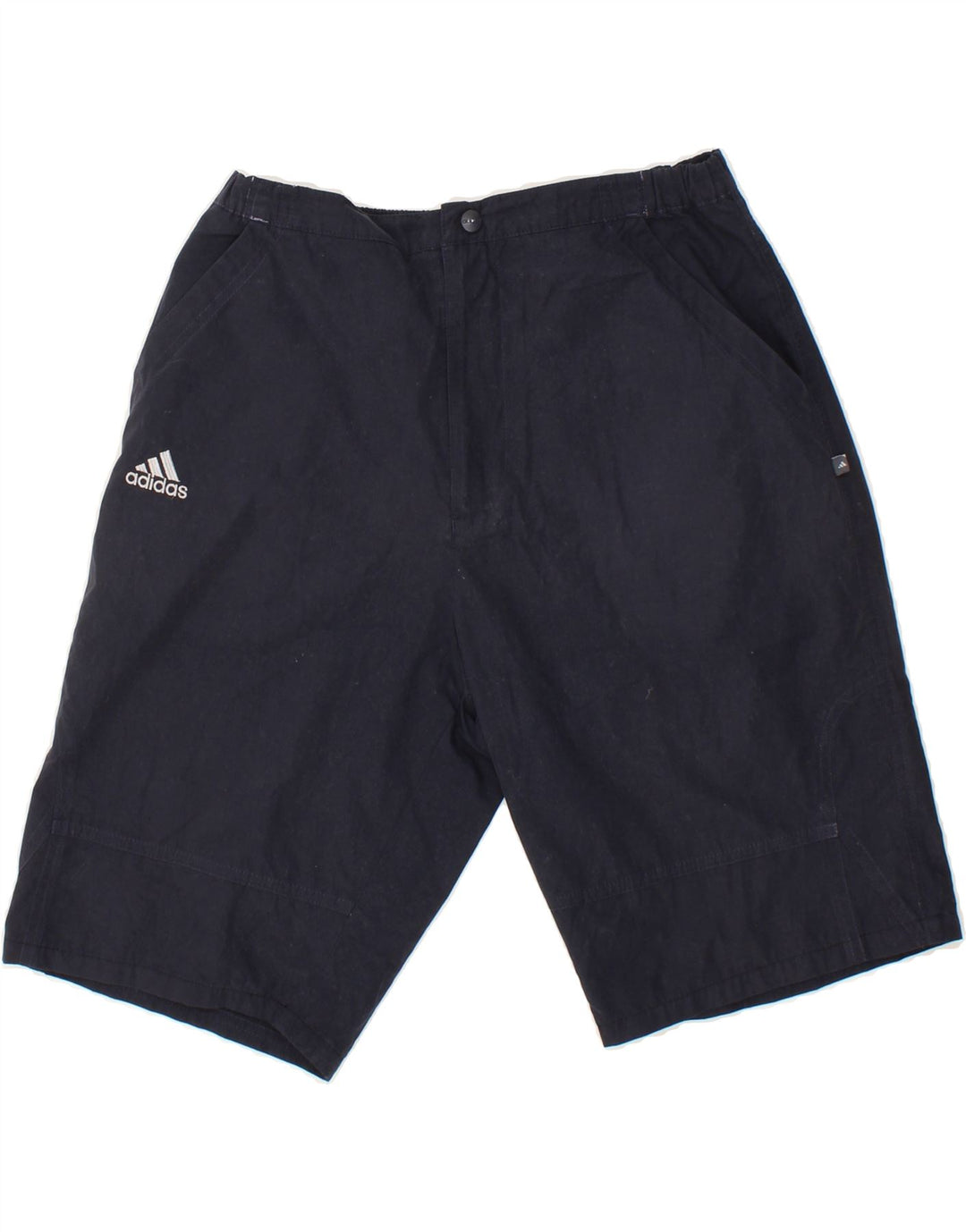 ADIDAS Mens Chino Shorts W30 Medium  Navy Blue Polyester Vintage Adidas and Second-Hand Adidas from Messina Hembry 
