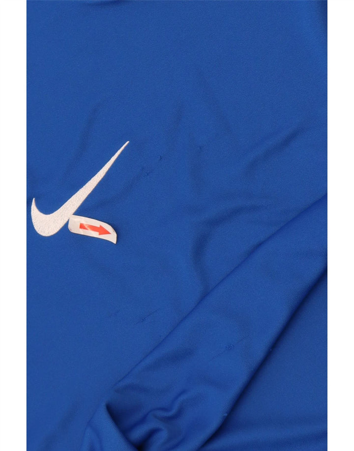 Męska koszulka Nike Dri Fit Top, średni niebieski poliester