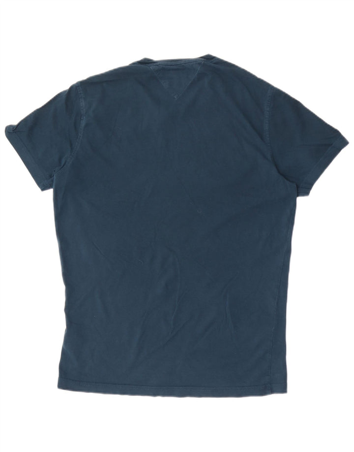 T-shirt męski Tommy Hilfiger Top, średni, granatowy, bawełniany