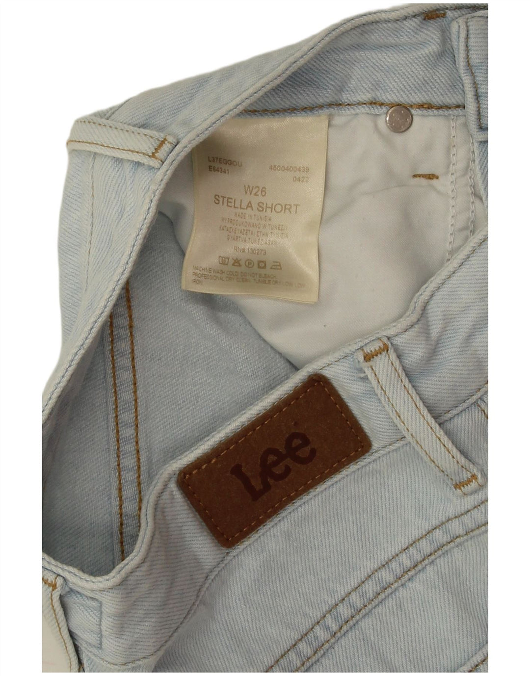Damskie spodenki jeansowe Lee Stella W26, małe, niebieskie, bawełniane