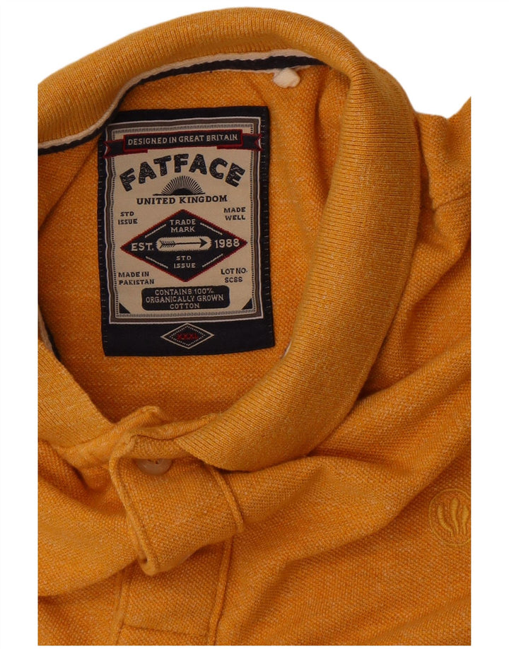 Męska koszulka polo Fat Face 3XL, żółta, bawełniana
