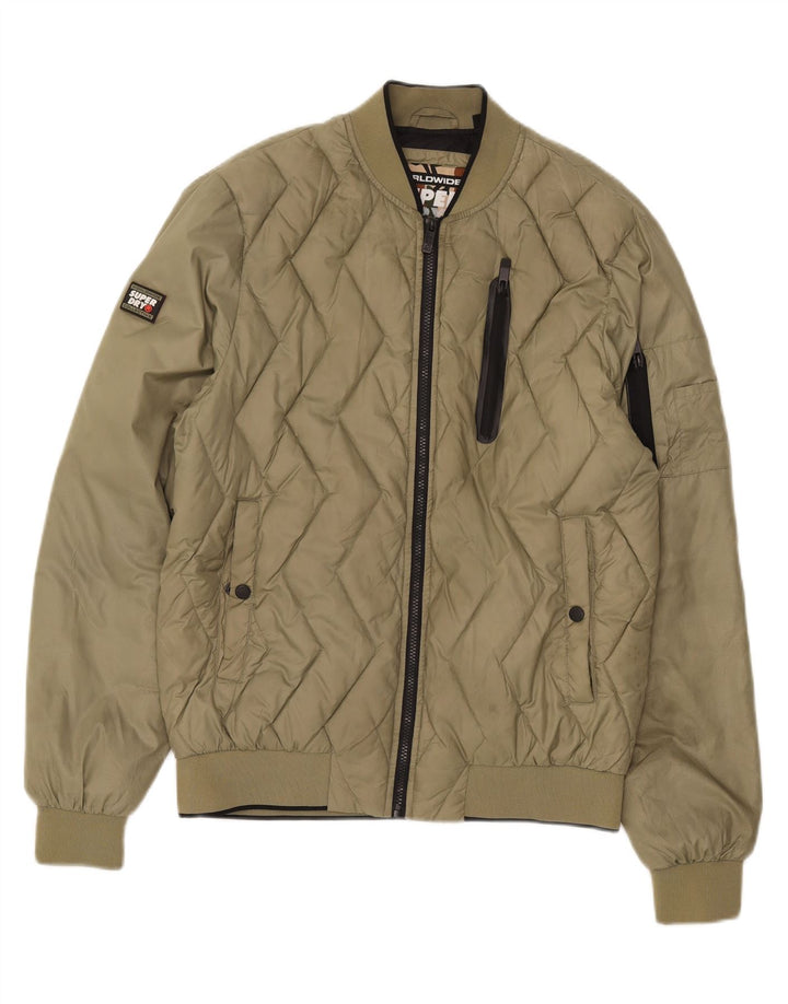 Męska ocieplana kurtka Superdry UK 40, duża, nylon khaki