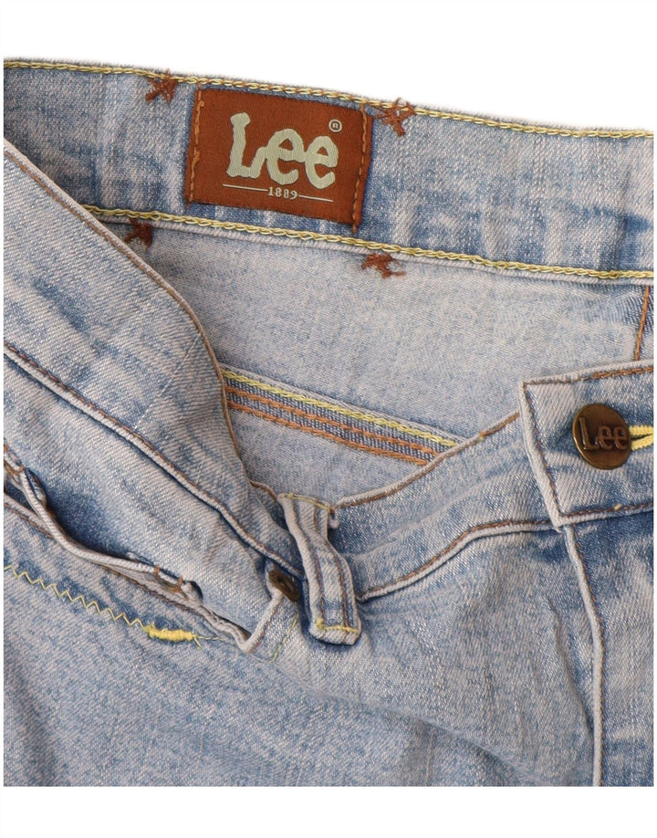 Damskie jeansy Lee Cropped W32 L24 Niebieskie