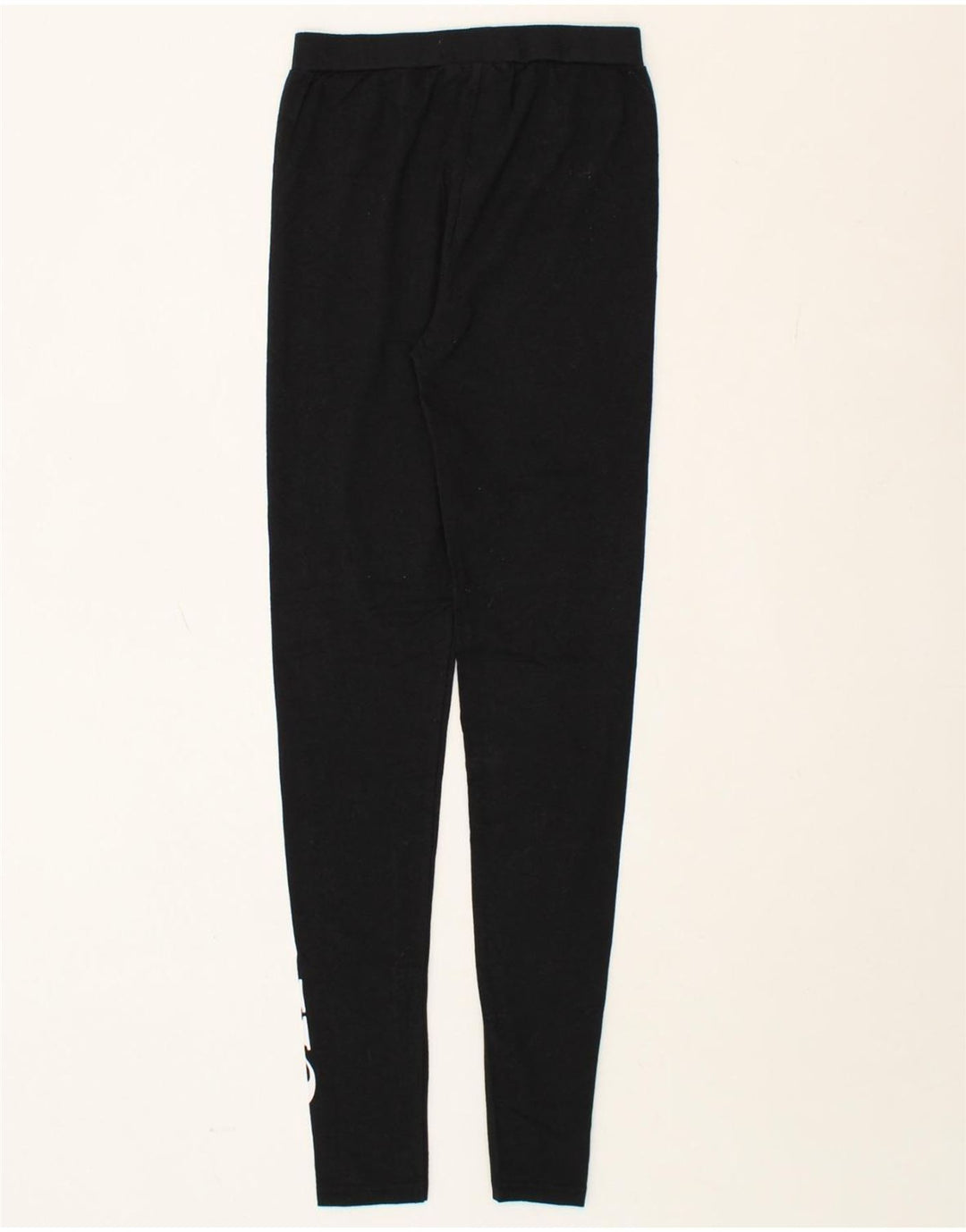 ELLESSE Womens Graphic Leggings UK 8 Small Black Cotton Vintage Ellesse and Second-Hand Ellesse from Messina Hembry 