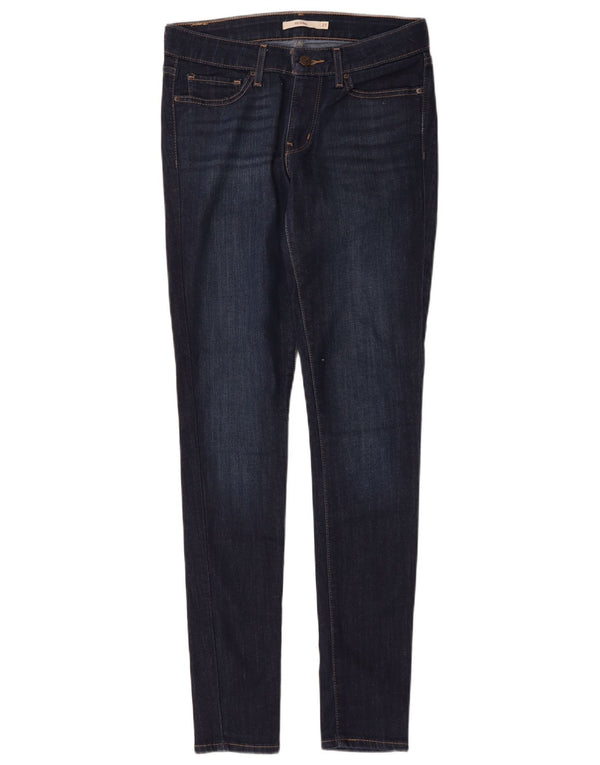 Damskie jeansy Levi's 711 Skinny W27 L31 Granatowa bawełna