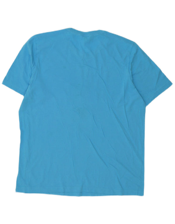 Adidas Męska koszulka graficzna Top XL Niebieska bawełna