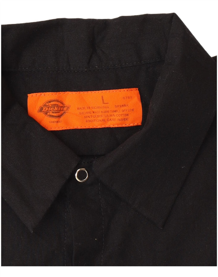 Męska koszulka z krótkim rękawem Dickies z grafiką, duży, czarny poliester