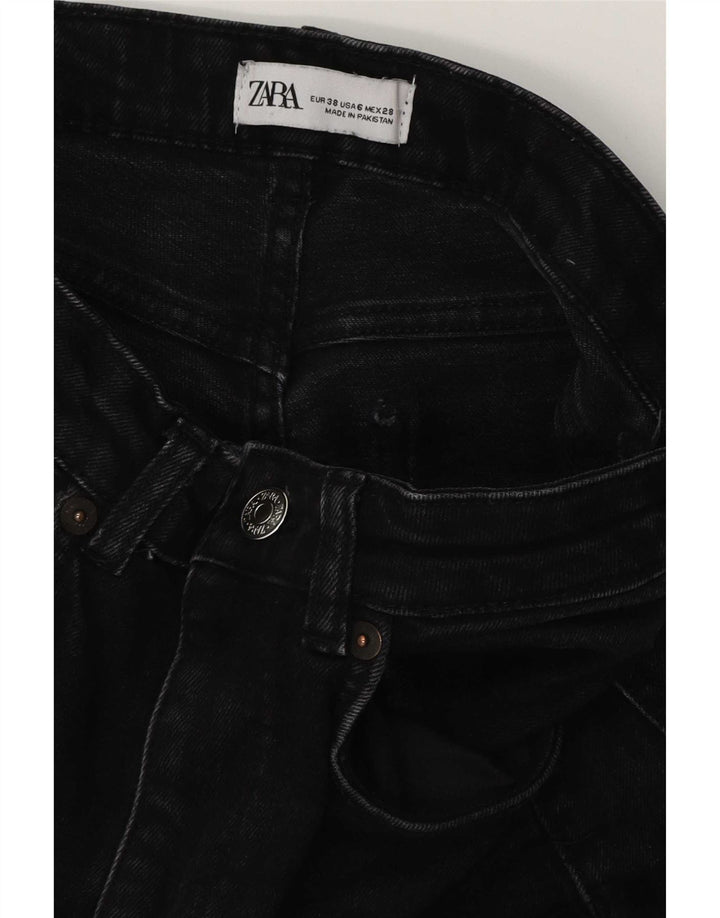 Dżinsy damskie Zara Cropped EU 38 Small W28 L25 Czarne