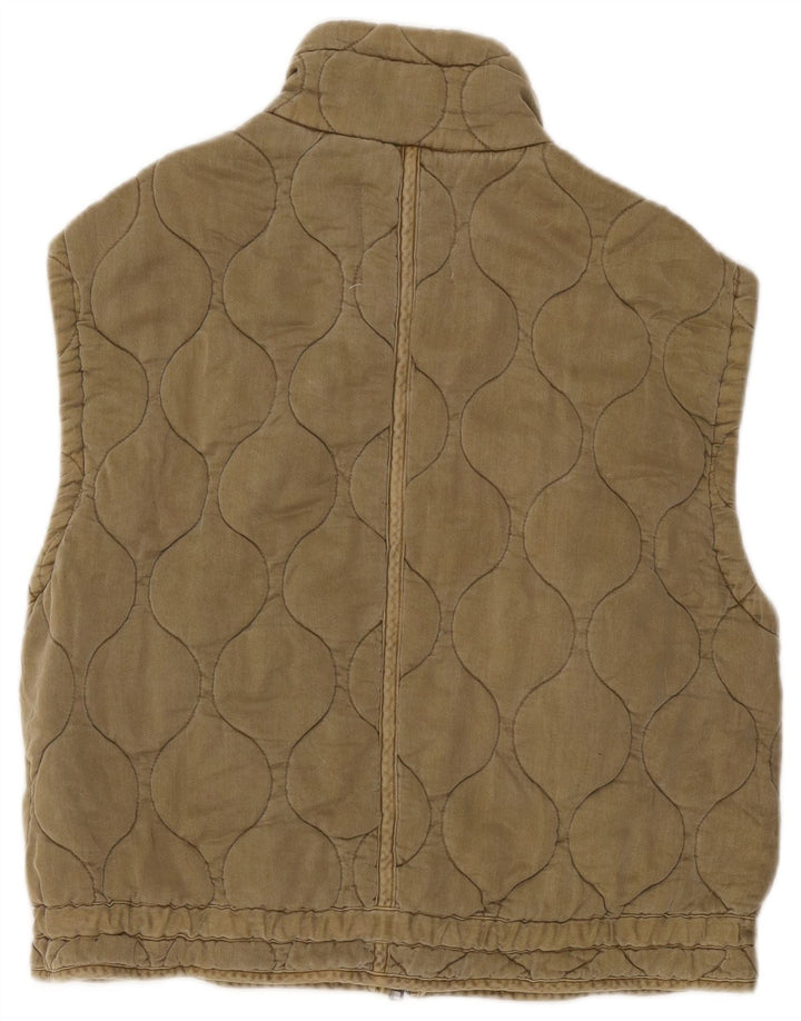 Damska pikowana kamizelka oversize Zara UK 6 XS Khaki, poliester