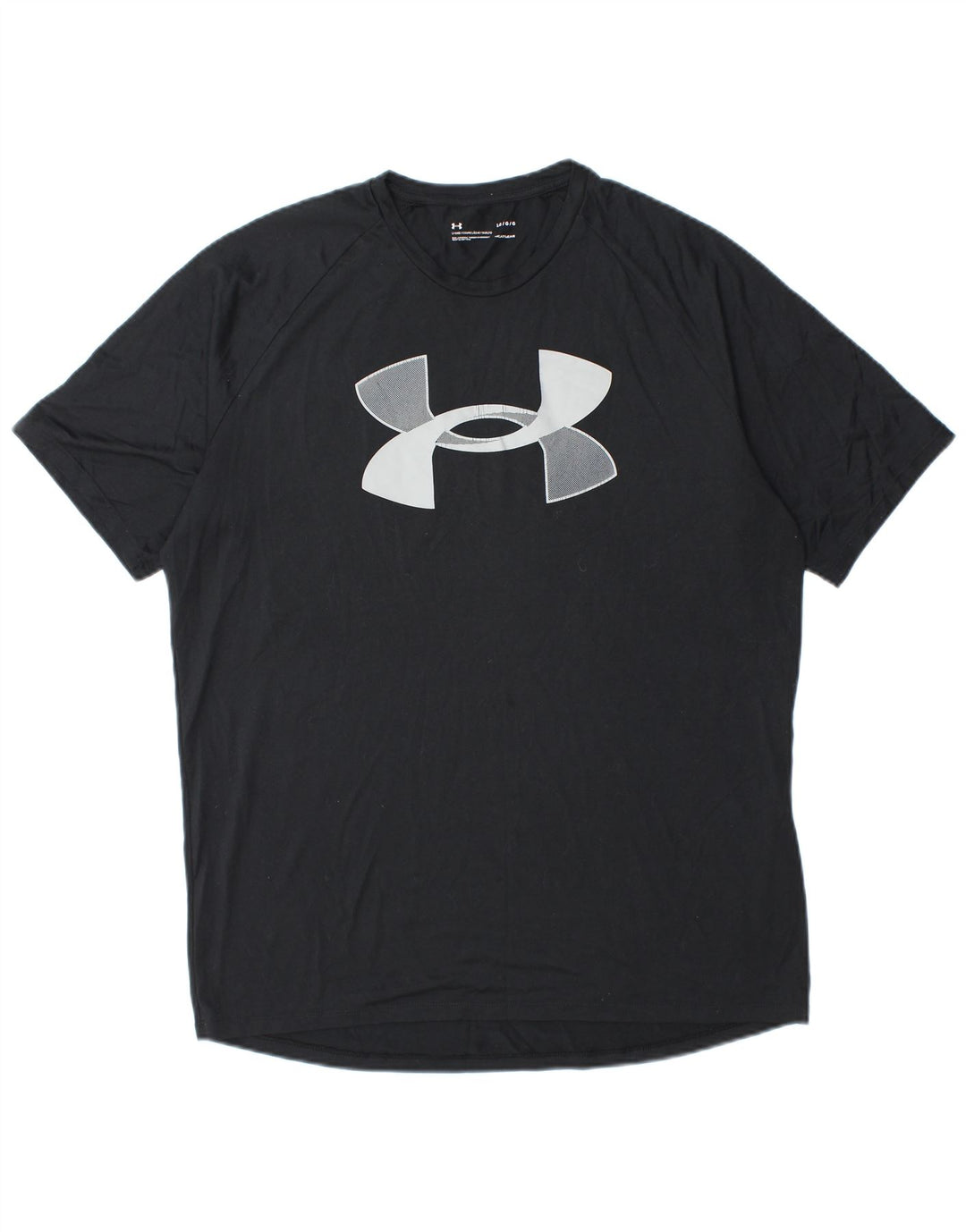 UNDER ARMOUR Męski T-shirt z grafiką Heat Gear, duży, czarny, poliestrowy