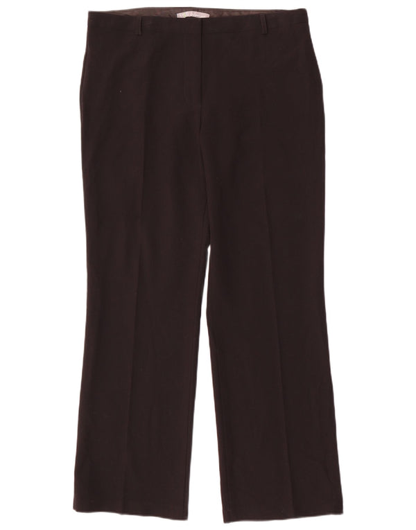 Proste spodnie damskie MARKS & SPENCER UK 12 Medium W32 L28 Czarne
