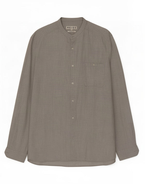 Koszula męska Reiss Slim Fit XL, szara, bawełniana