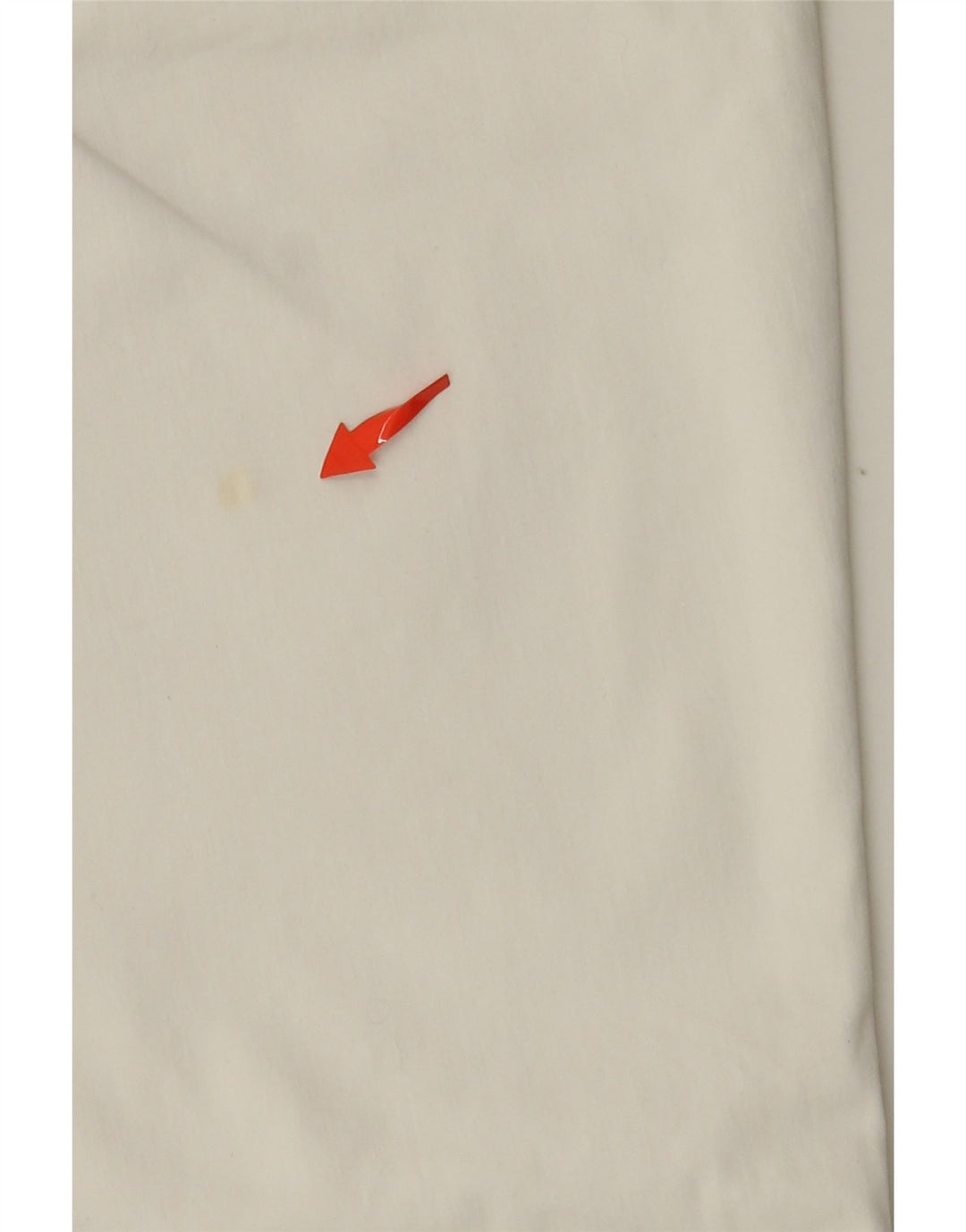 Damskie proste spodnie GUESS W29 L23 w kolorze złamanej bieli, bawełniane