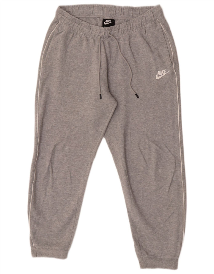 Męskie spodnie dresowe Nike Joggers Średnioszary, bawełniany nakrapiany