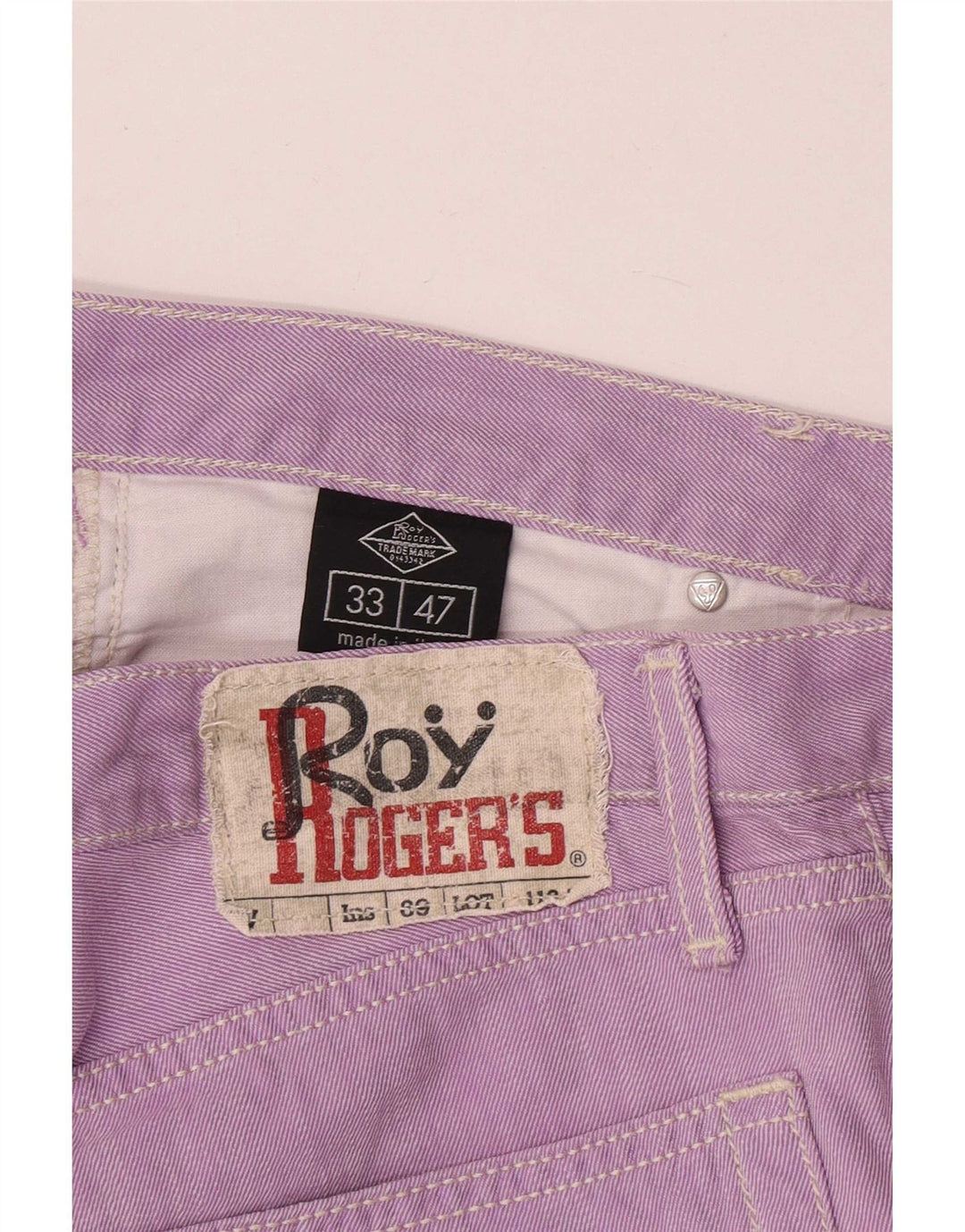 Damskie jeansy slim Roy Rogers W33 L32 Fioletowa bawełna