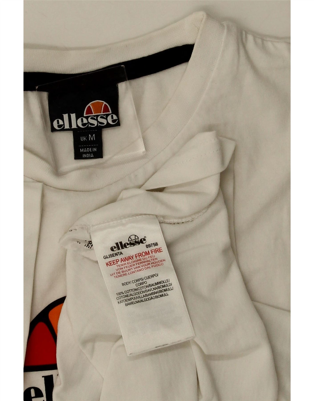 Męska koszulka z grafiką ELLESSE Top, średnia biała bawełna