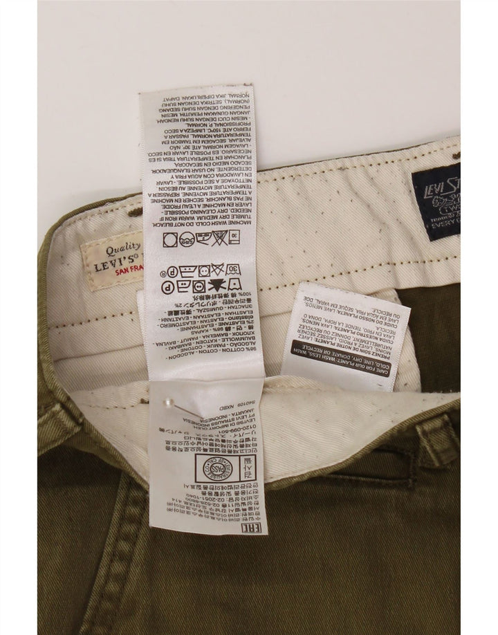 Męskie spodenki chino LEVI'S W33, średnia bawełna khaki