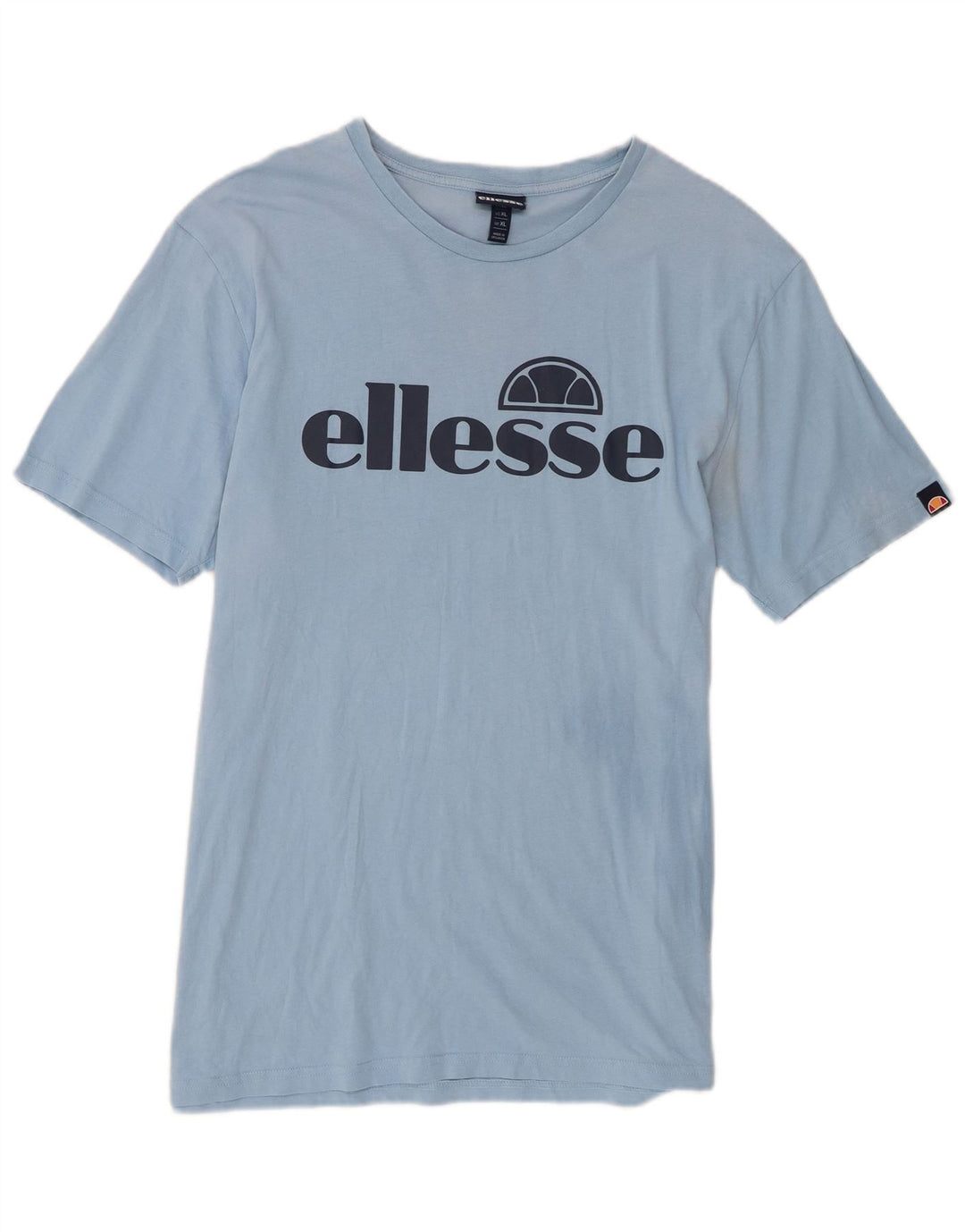 Męska koszulka z grafiką Ellesse, góra XL, niebieska bawełna
