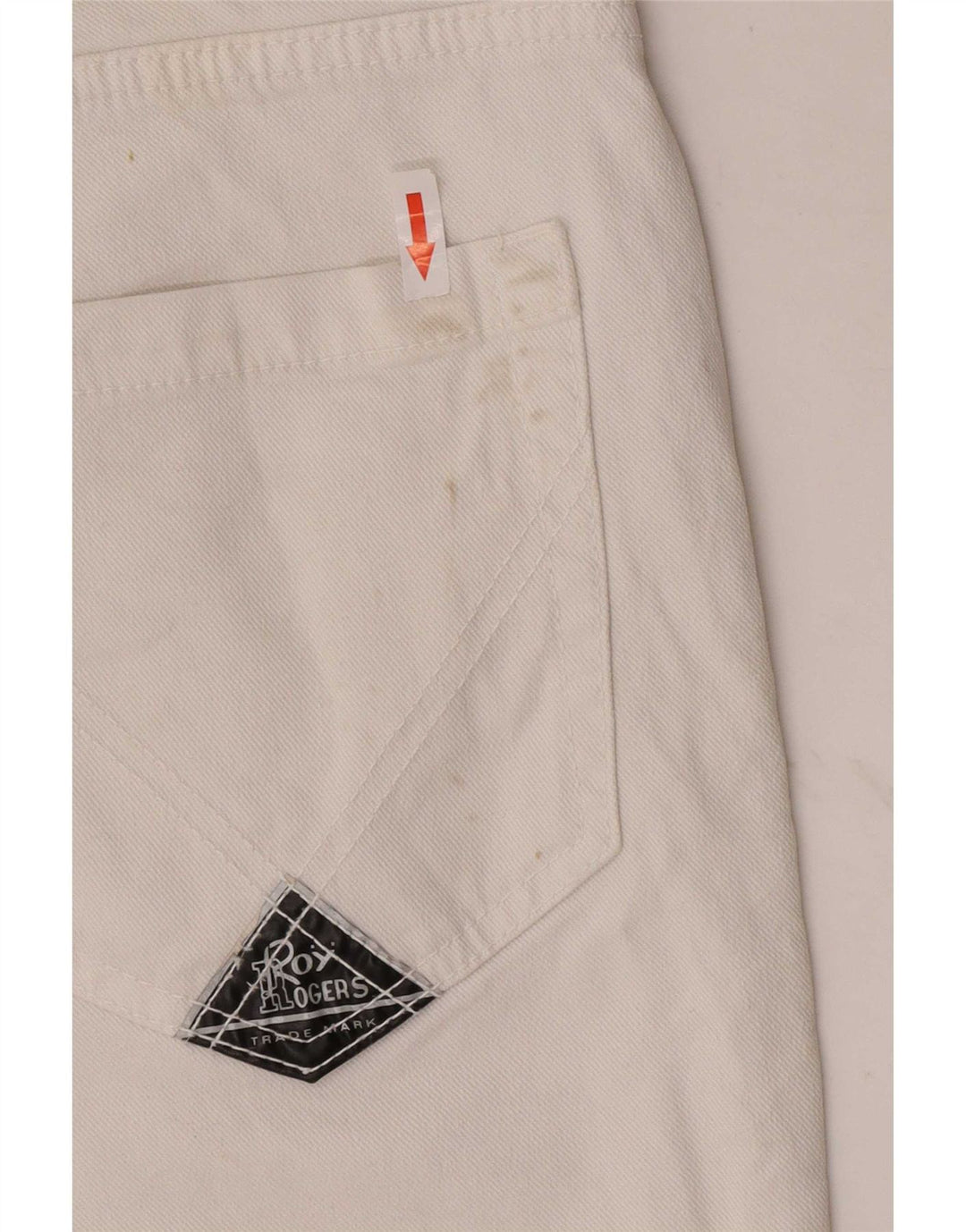 Damskie spodenki jeansowe Roy Rogers IT 44 Medium W30 Biała bawełna