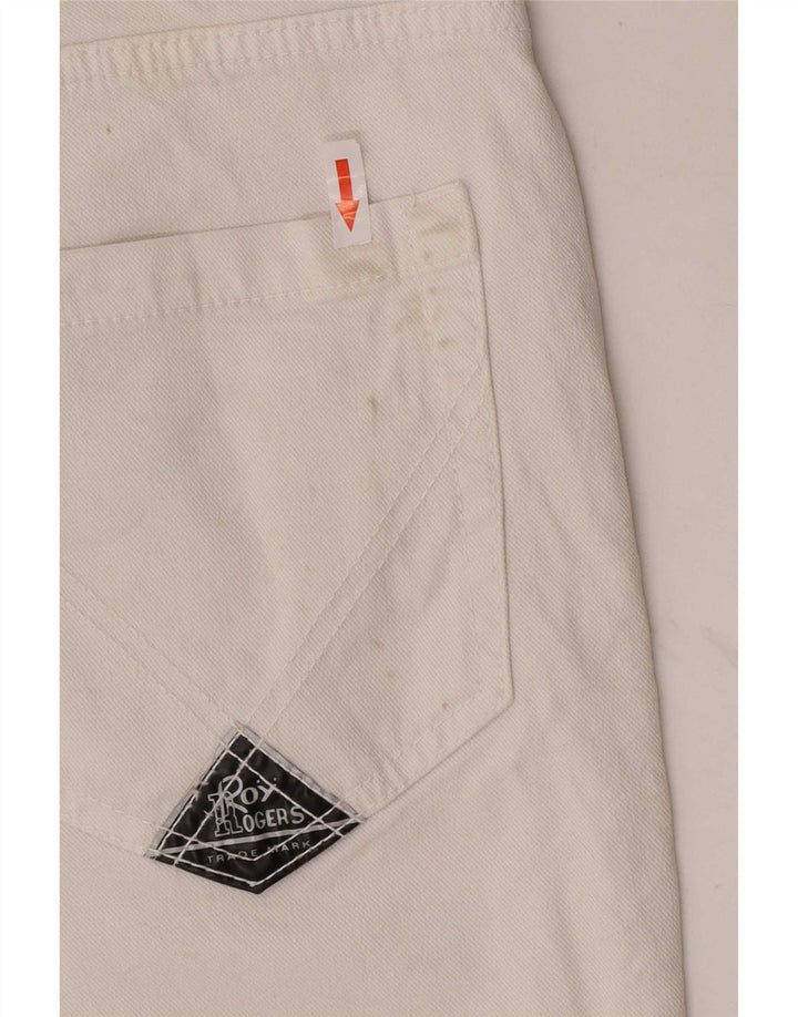 Damskie spodenki jeansowe Roy Rogers IT 44 Medium W30 Biała bawełna