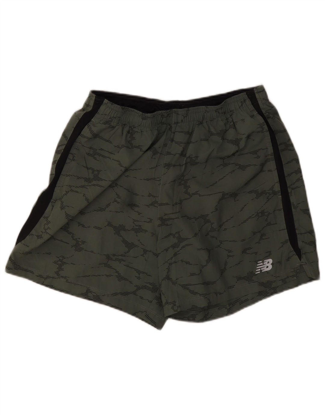 Męskie spodenki sportowe New Balance, średni kamuflaż khaki, poliester