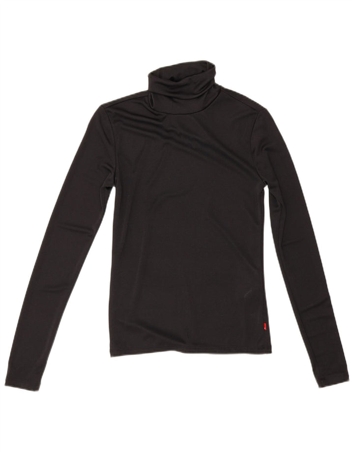 Damski top Levi's z długim rękawem UK 6 XS, czarny poliester
