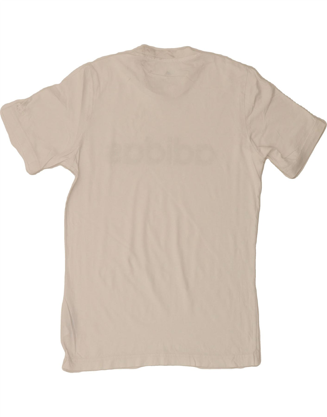 ADIDAS Mens Graphic T-Shirt Top Small White Cotton Vintage Adidas and Second-Hand Adidas from Messina Hembry 