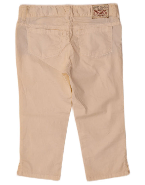 Spodnie Tommy Hilfiger Capri Dziewczęce 13-14 Lat W28 L16 Beżowa Bawełna