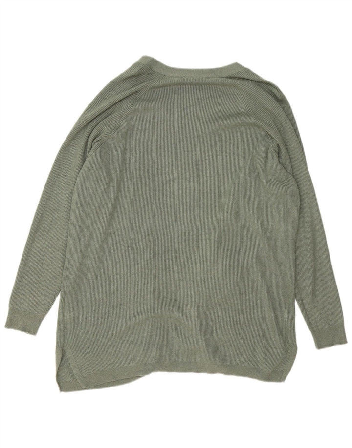 Marks & Spencer Damski sweter o przedłużonym fasonie, UK 16, duży, khaki