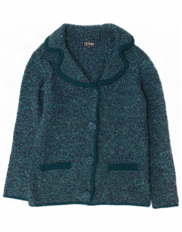 Sweter damski Casamia UK 10 Mały niebieski nakrapiany akryl