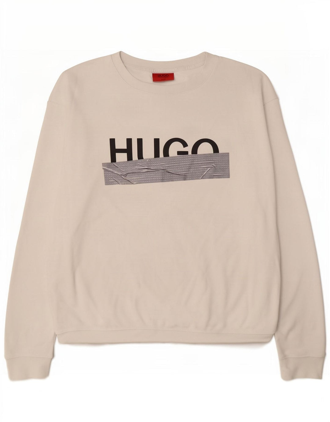 Męska bluza z grafiką Hugo Boss XL, biała, bawełniana