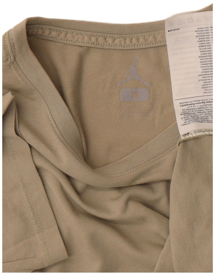 T-shirt męski Jordan, mały, bawełniany khaki