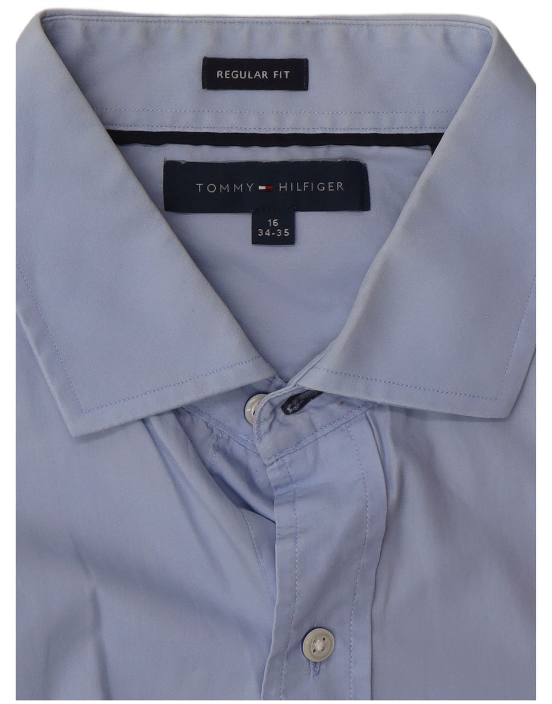 Koszula męska Tommy Hilfiger o regularnym kroju, rozmiar 16, duża niebieska