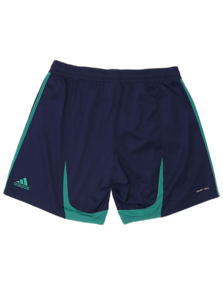 Adidas Męskie Spodenki sportowe Climacool XL Granatowy poliester z blokami kolorów