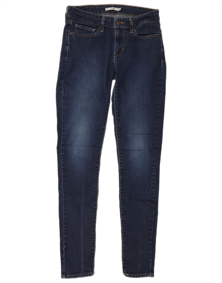 Damskie jeansy Levi's 711 Skinny W27 L32 Niebieskie bawełniane