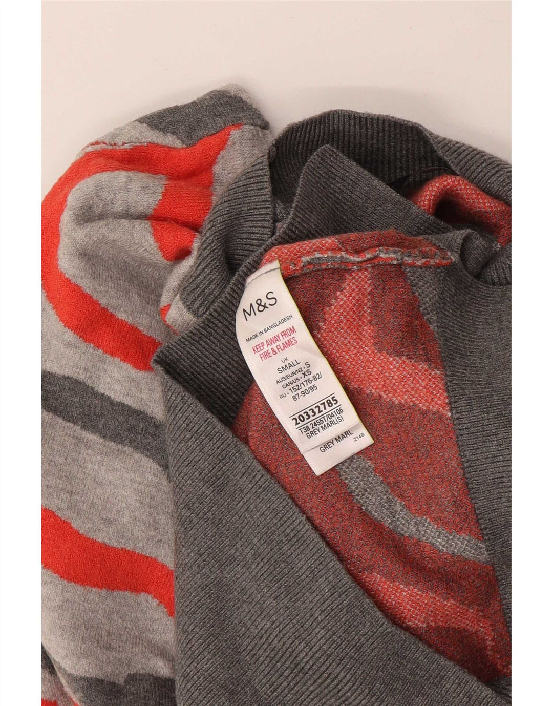 Marks & Spencer Damski sweter z golfem UK 10, mały, szary
