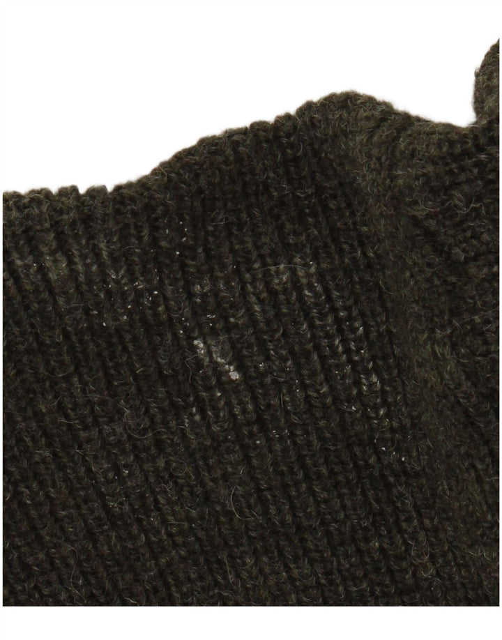Męski sweter z zamkiem błyskawicznym Barbour XL Khaki, nowa wełna