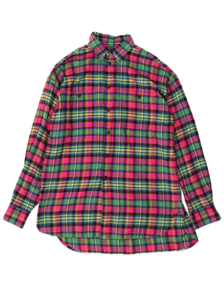 RALPH LAUREN Męska koszula flanelowa, bawełniana w średnią wielobarwną kratkę