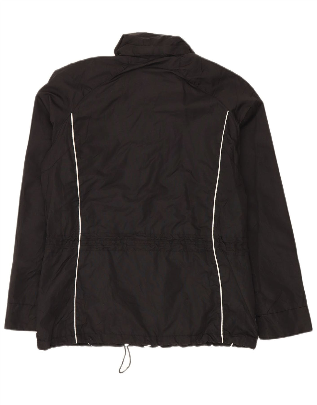 Męska kurtka przeciwdeszczowa Brugi UK 38, średni czarny poliamid z blokami kolorów